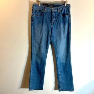 LAUREN RALPH LAUREN Black Label Sz 10 Curvy Low Rise Straight Mid-Wash Jeans NEW